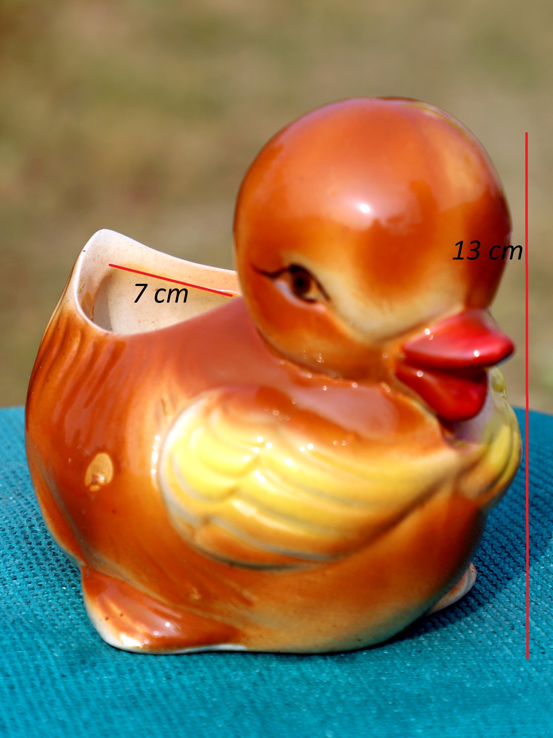Brown Duck Shaped Ceramic Planter ThakurJi Organics